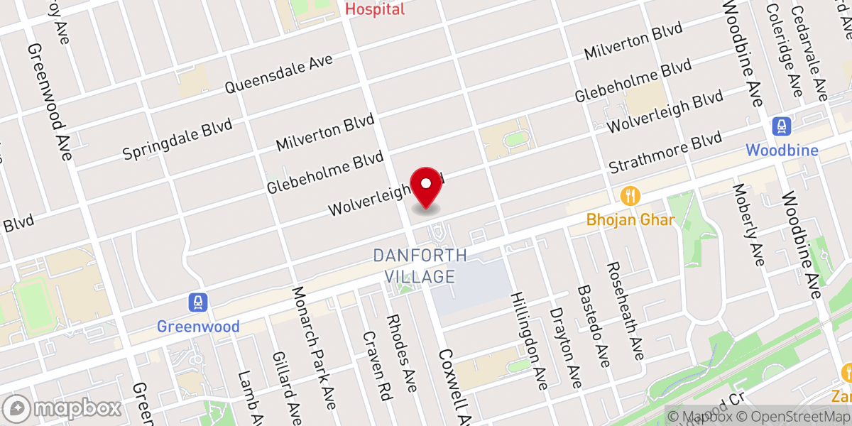 Map showing location of Strathmore Boulevard Church of Christ