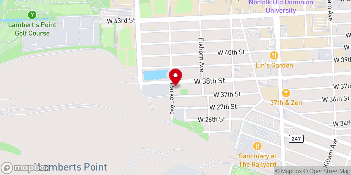 Map showing location of Harbor Light Baptist Church