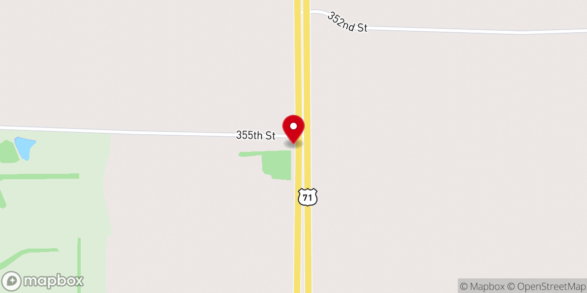 Map showing location of Salem Church