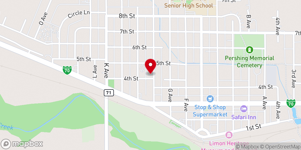 Map showing location of Our Lady of Victory Catholic