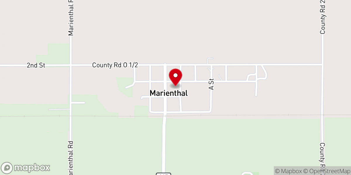 Map showing location of St Mary's Catholic Church Office