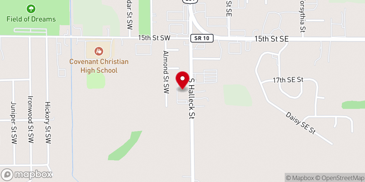 Map showing location of Faith Lutheran Preschool