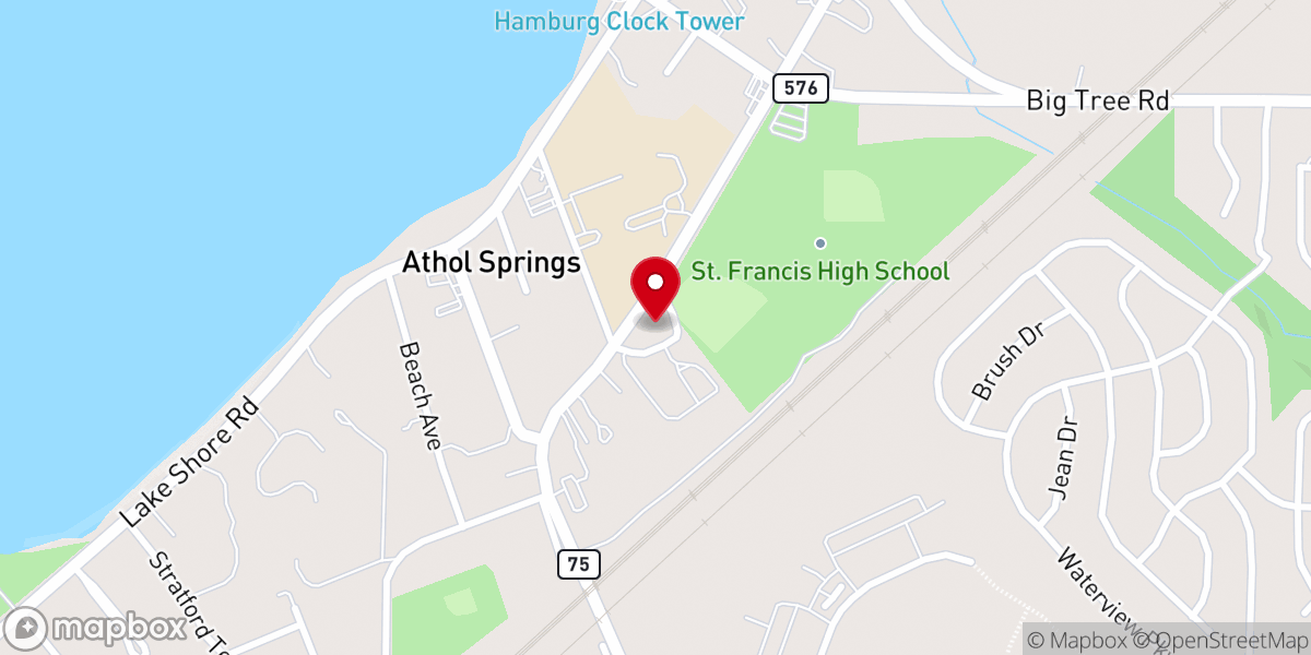 Map showing location of St. Francis of Assisi Roman Catholic church