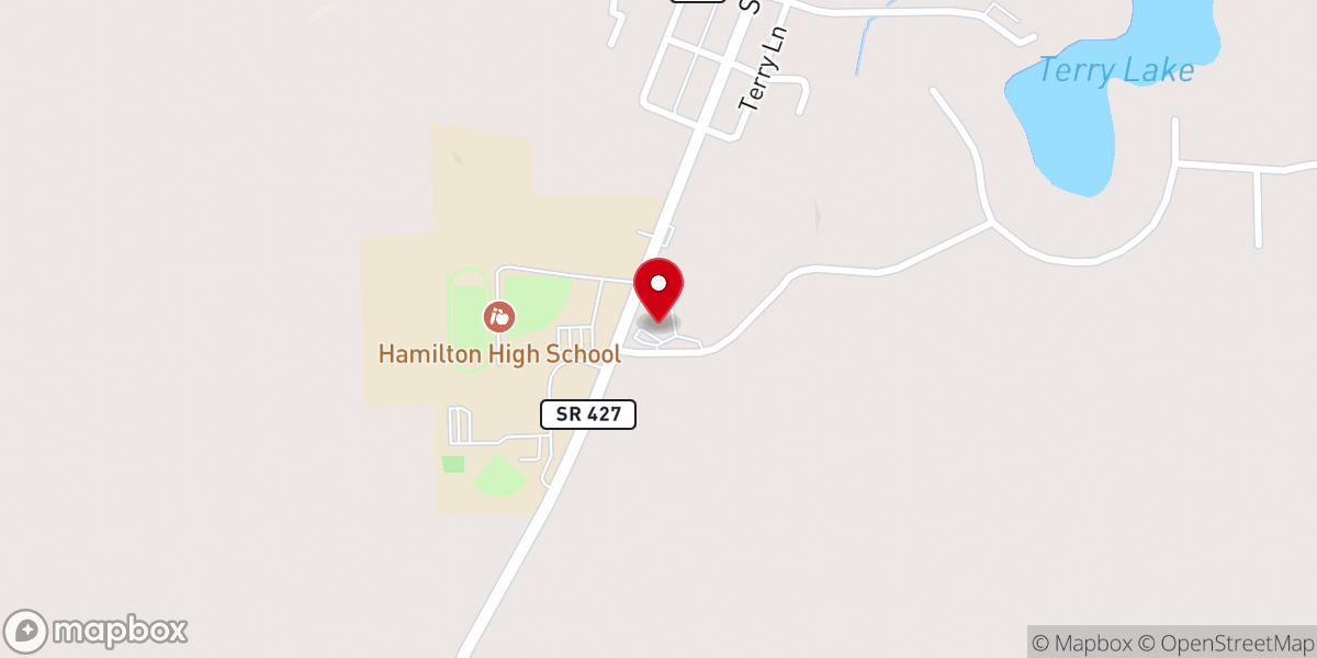 Map showing location of Town of Hamilton