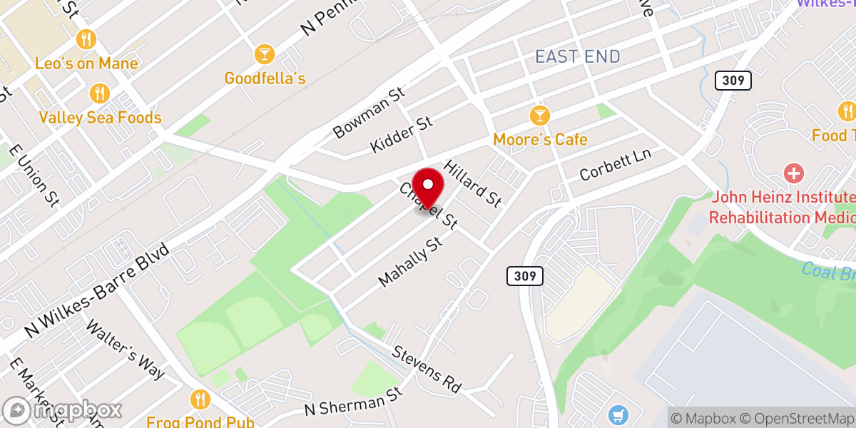 Map showing location of Iglesia Cristiana Camino Al Cielo