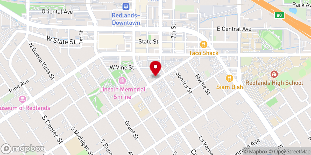 Map showing location of First United Methodist Church