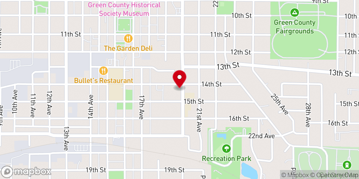 Map showing location of St Victor's Catholic Church, Monroe