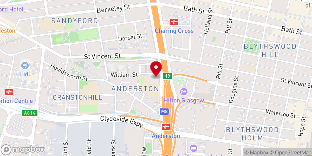 Map showing location of St. Patrick's R.C. Church