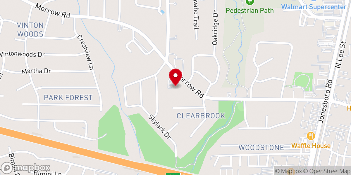 Map showing location of St. Augustine of Canterbury Episcopal Church