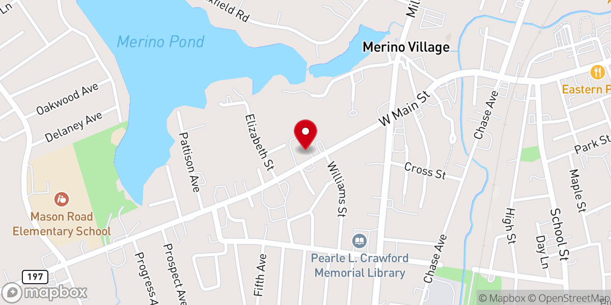 Map showing location of St. Andrew Bobola Church