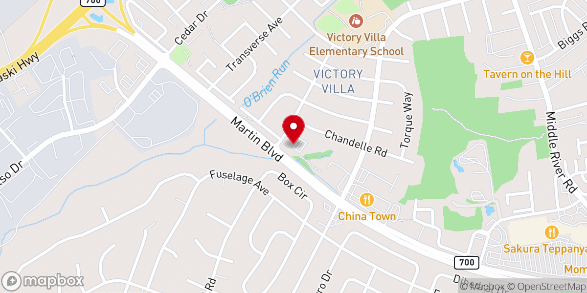 Map showing location of Church of Christ of Eastside