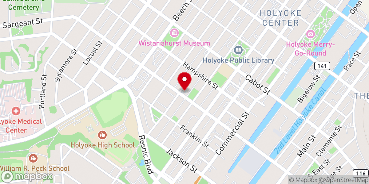 Map showing location of Bethlehem Baptist Community Church