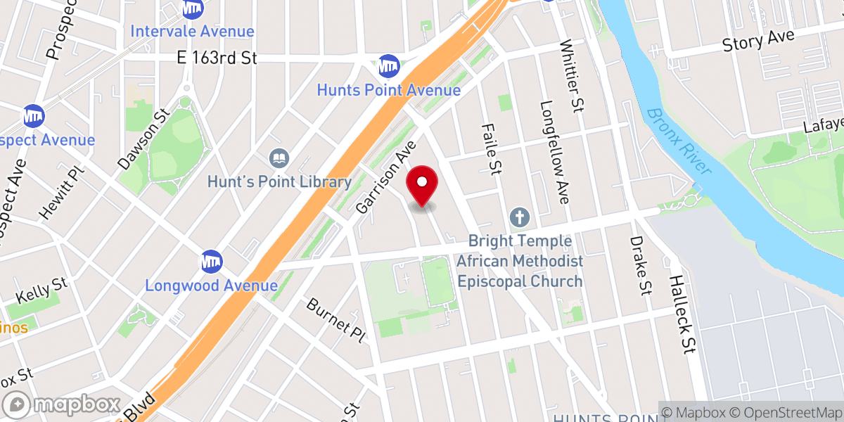 Map showing location of Damascus Christian Church