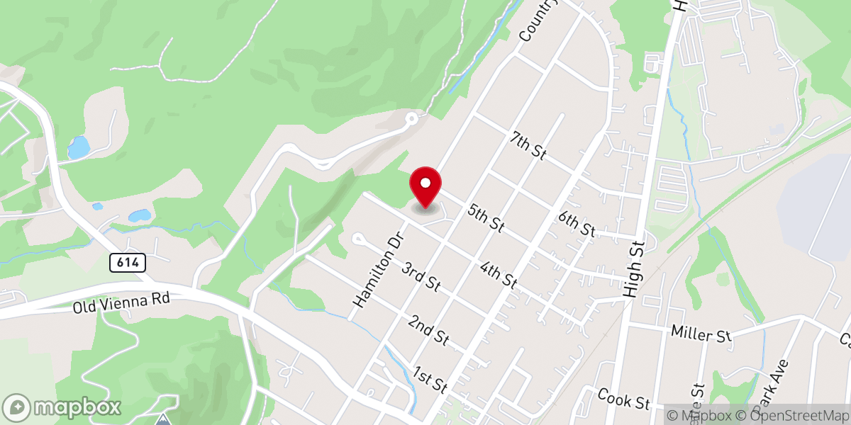 Map showing location of Gethsemane Lutheran Church