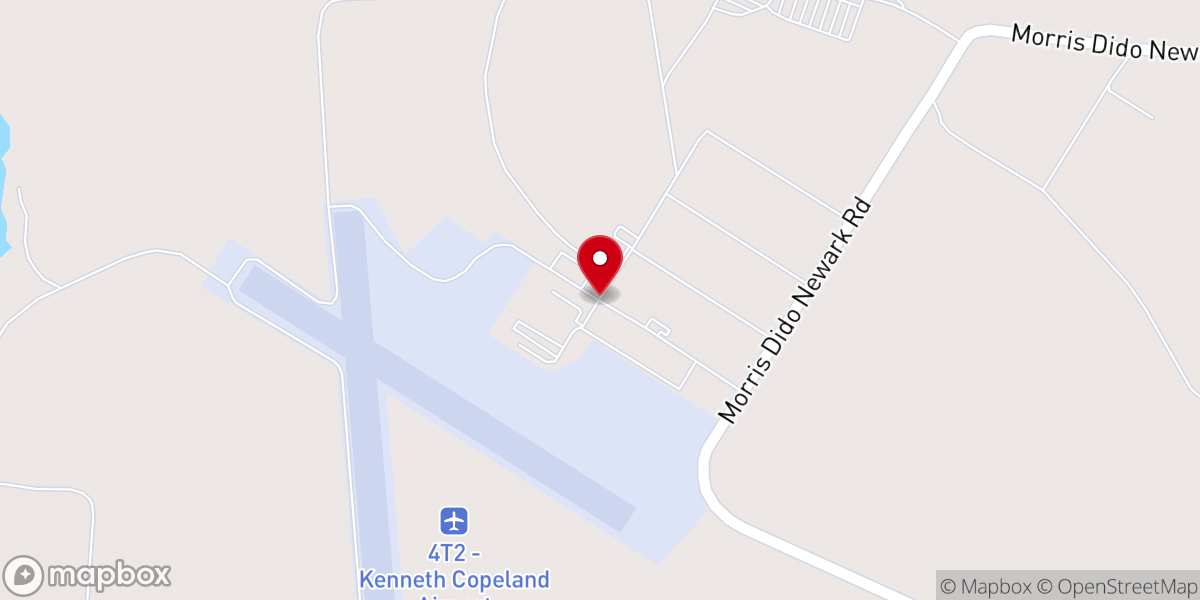 Map showing location of Kenneth Copeland Ministries