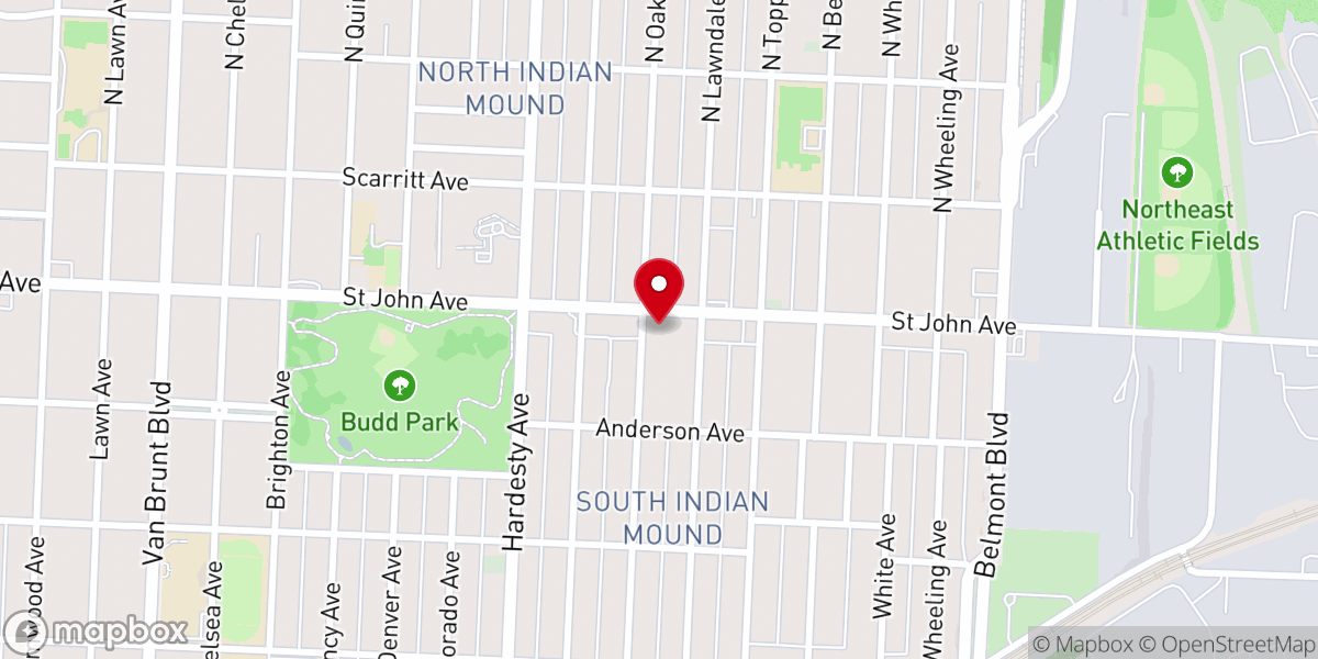 Map showing location of Calvary Temple Assembly of God