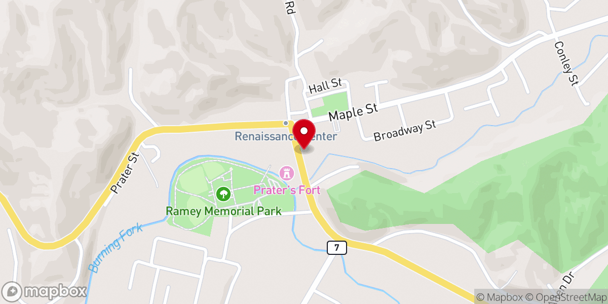 Map showing location of Seasonal Shoppe