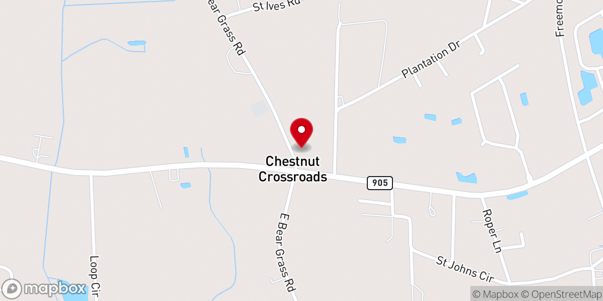 Map showing location of Leon Church