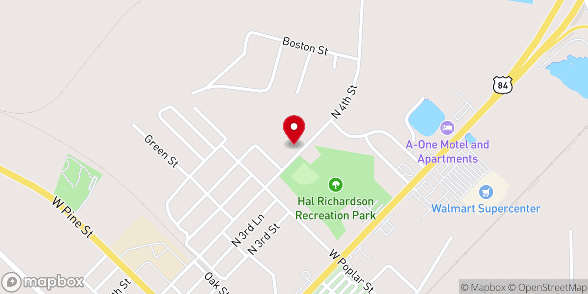 Map showing location of Resurrection Christian Baptist Church