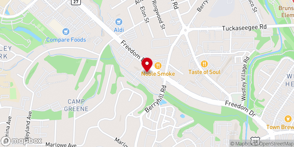 Map showing location of Hope City Church West