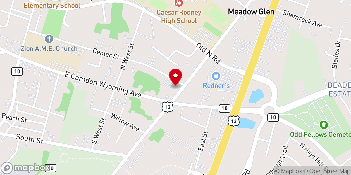 Map showing location of Whatcoat Christian Preschool