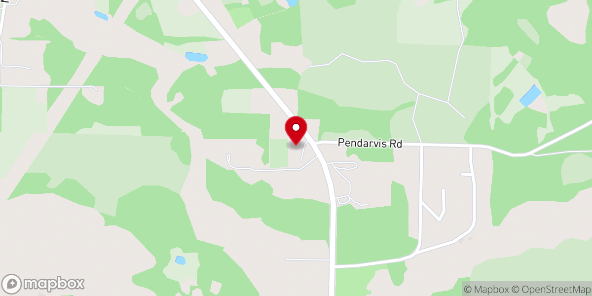 Map showing location of Poplar Head Church