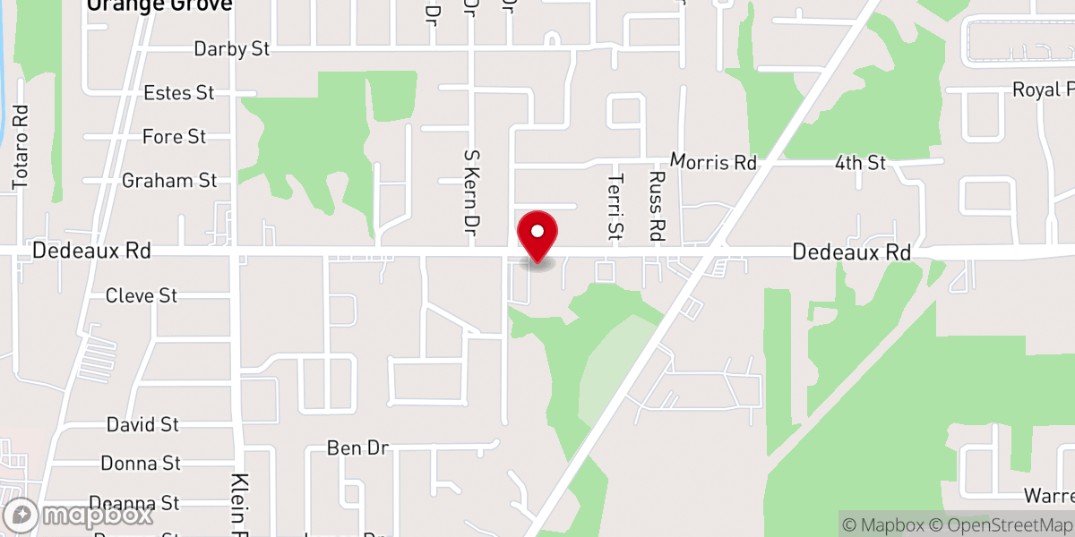 Map showing location of Opportunity Church