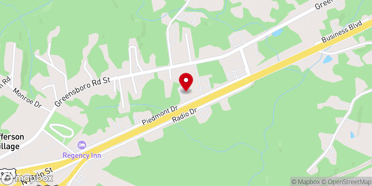 Map showing location of Lexington Church Of Christ