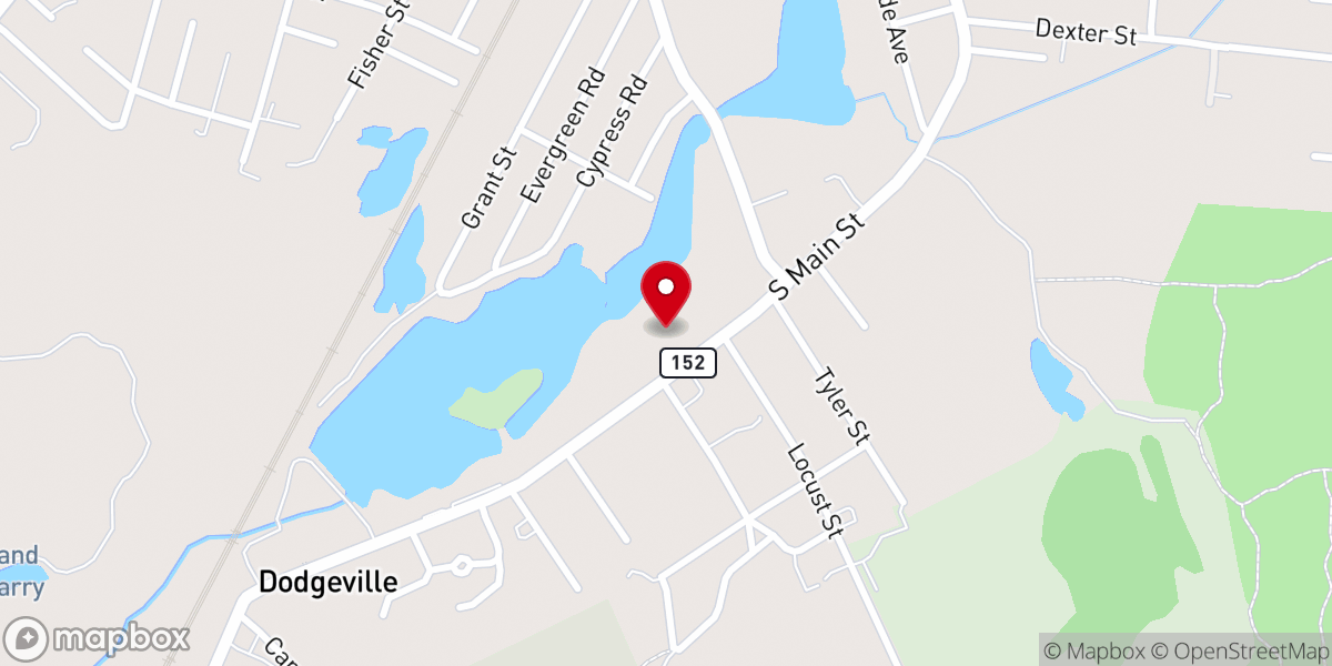 Map showing location of Candleberry Chapel