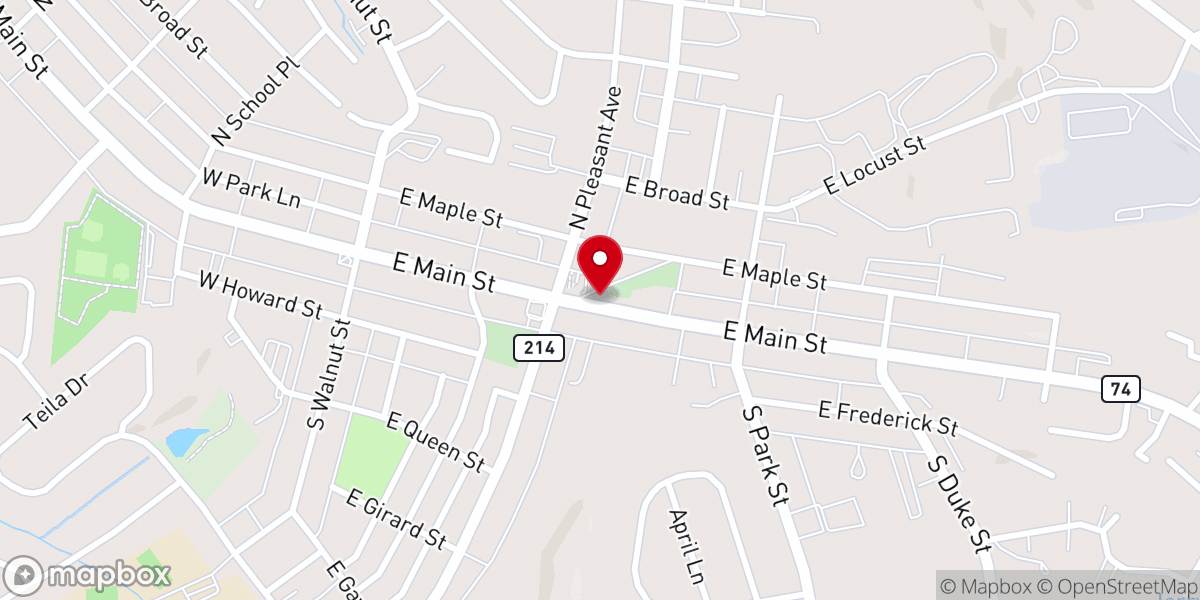 Map showing location of Saint Joseph Church Dallastown