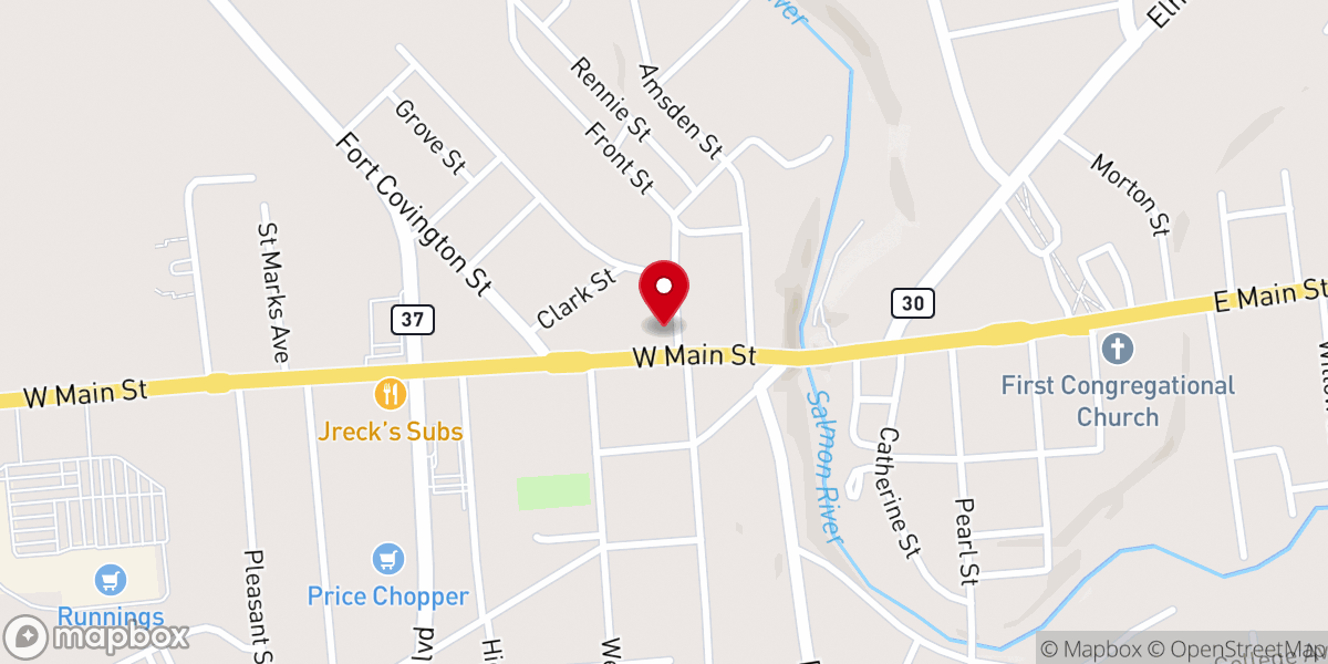 Map showing location of Centenary Methodist Church