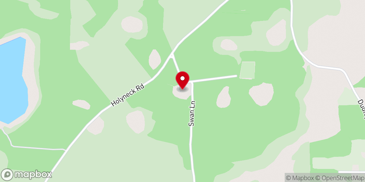 Map showing location of Holyneck MB Church