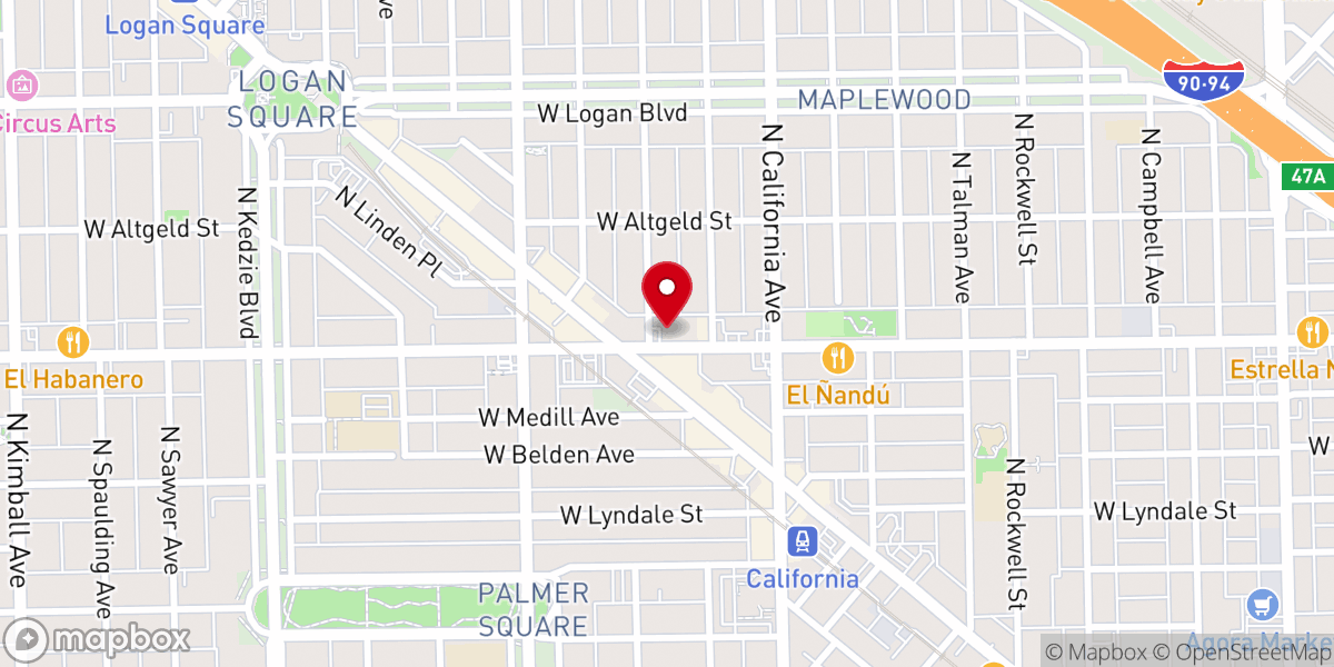 Map showing location of Eleventh Church of Christ, Scientist