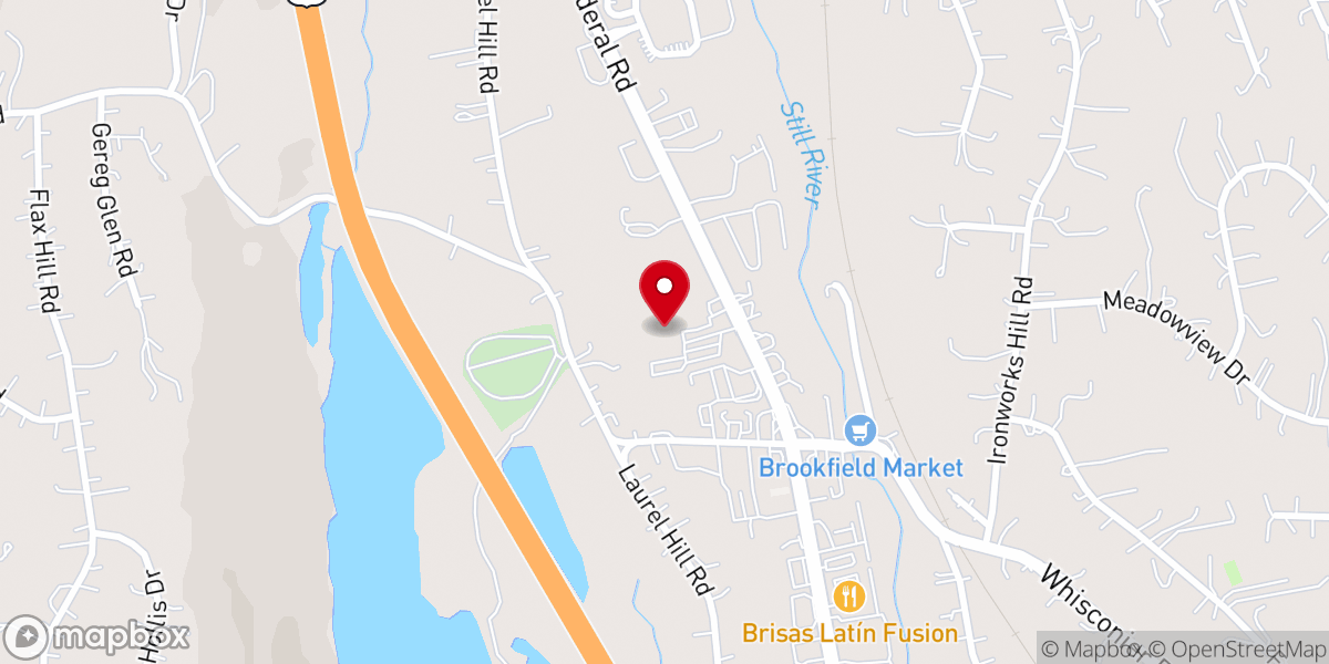 Map showing location of Strikers of Brookfield