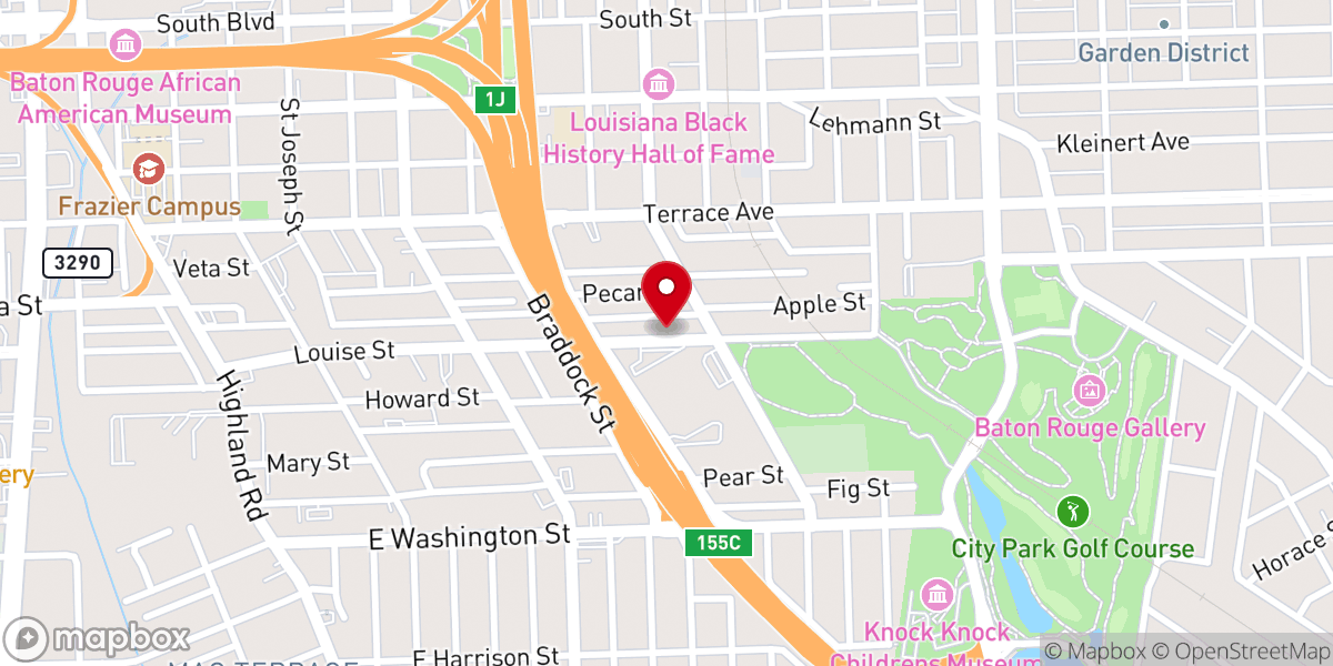 Map showing location of McKowen Baptist Church