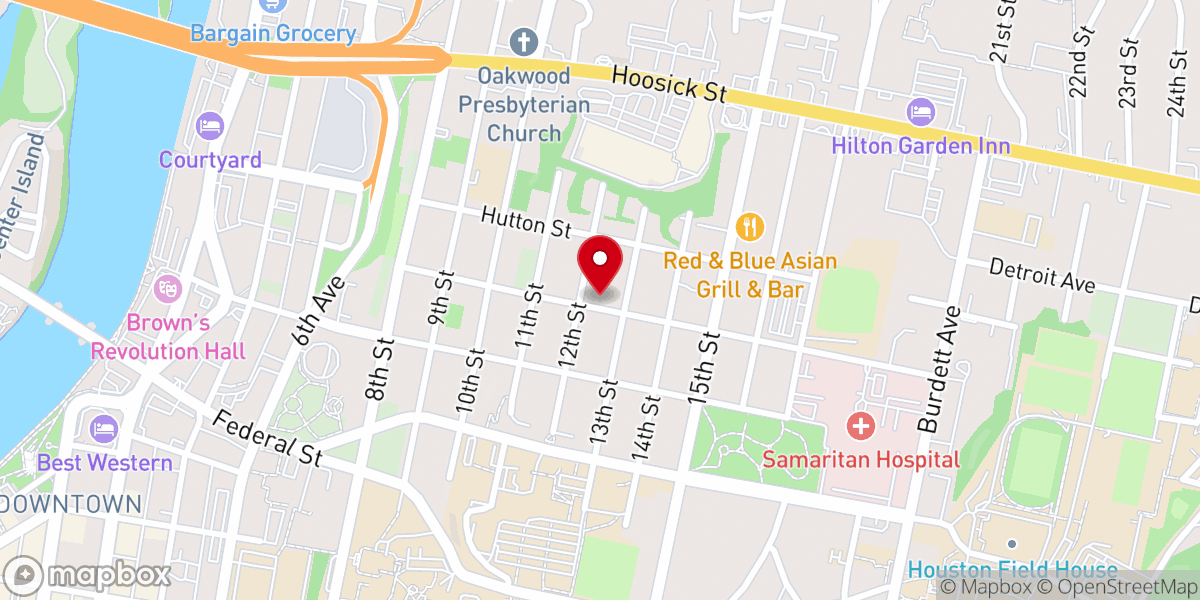 Map showing location of Sisters of Mercy Convent