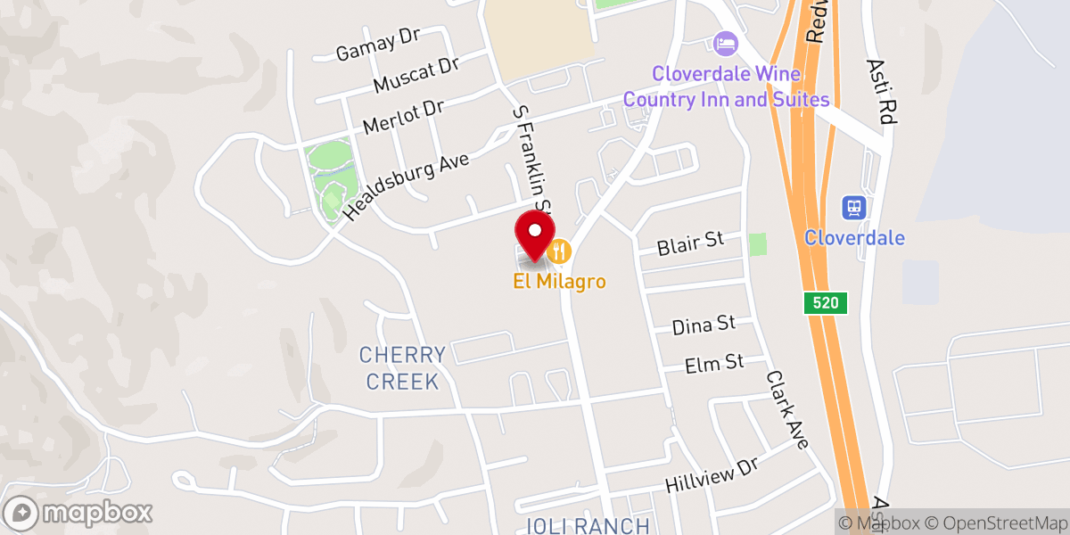 Map showing location of Saint Peter Roman Catholic Church