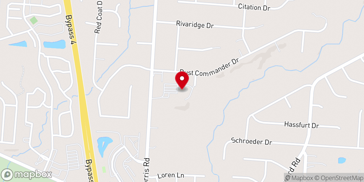 Map showing location of City Hill Church Cincinnati