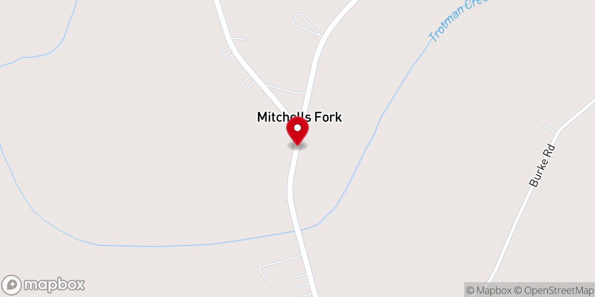 Map showing location of Blanchard's Grove Missionary Baptist Church