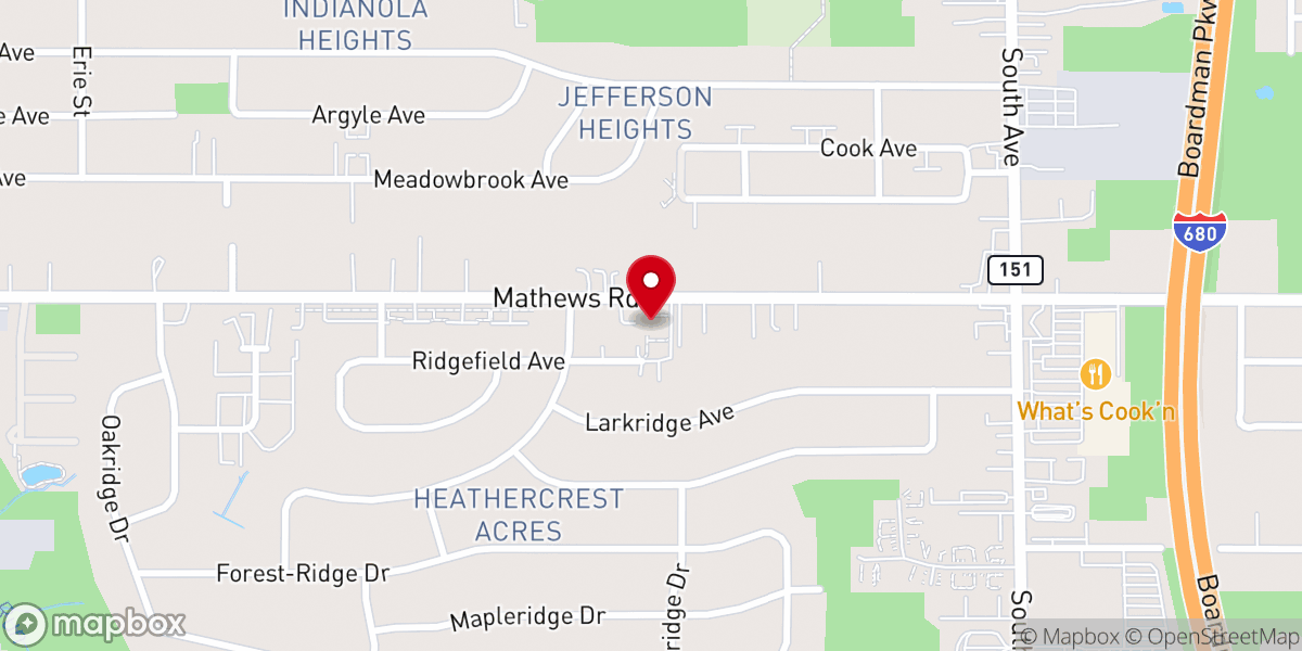 Map showing location of Cornerstone Presbyterian Church
