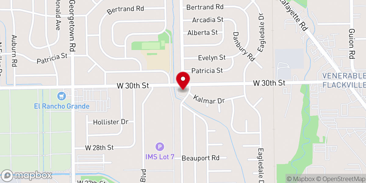 Map showing location of Covenant Baptist Church