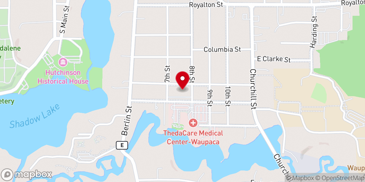 Map showing location of First United Methodist Church
