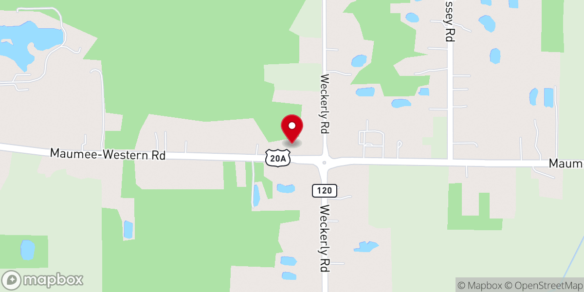Map showing location of Roberts Chapel