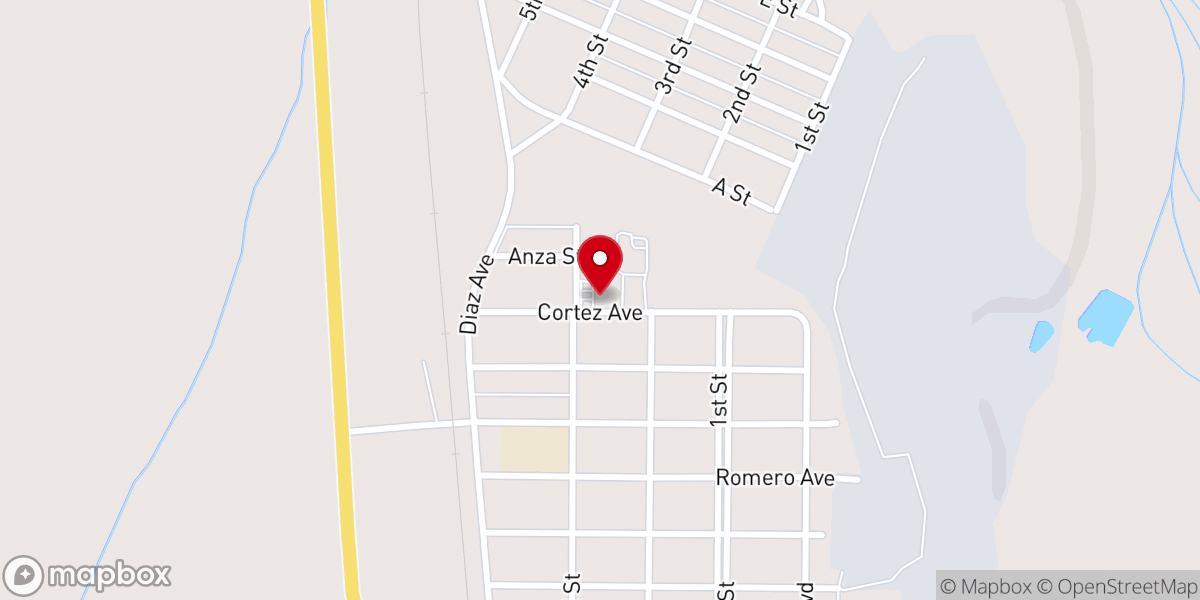 Map showing location of Infant Jesus Catholic Church