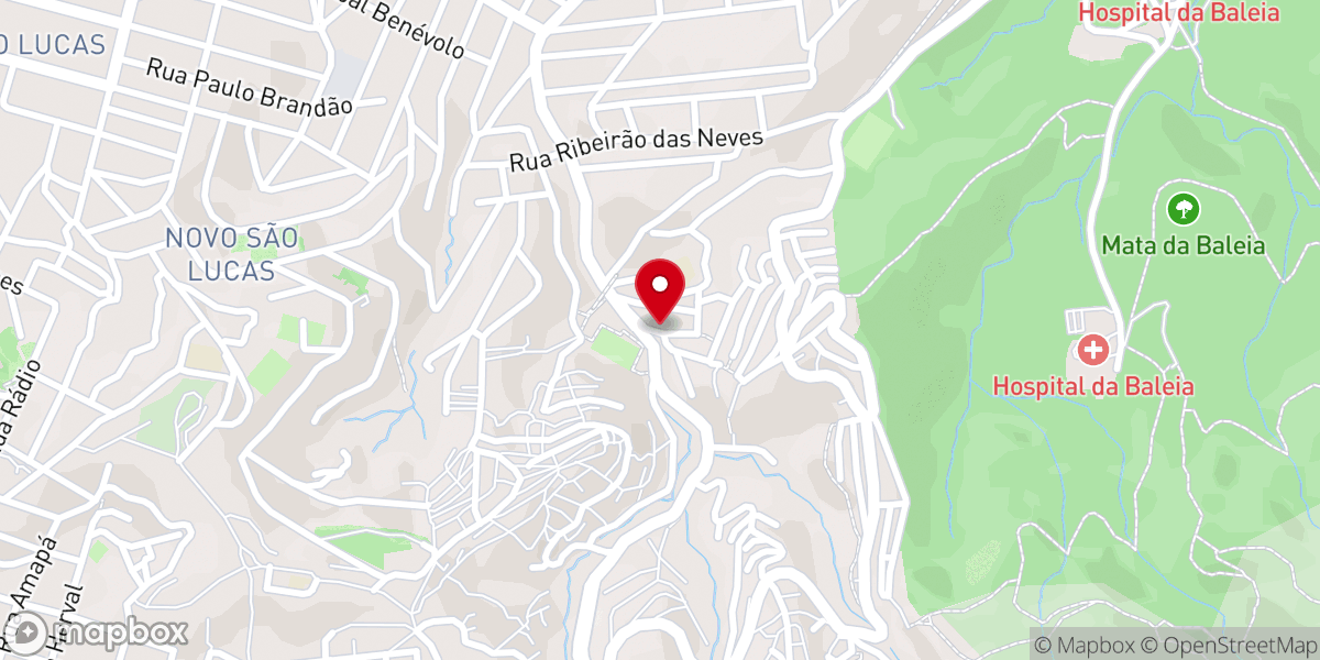 Map showing location of Assembleia de Deus - AD Santa Efigênia - Regional Parque Jardim - Belo Horizonte