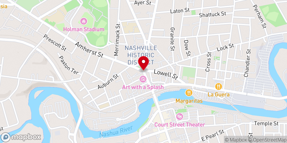 Map showing location of The Nashua Area Interfaith Council