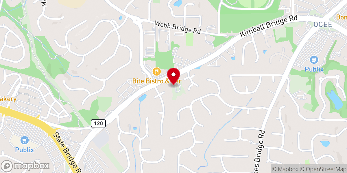 Map showing location of New Covenant Presbyterian Church