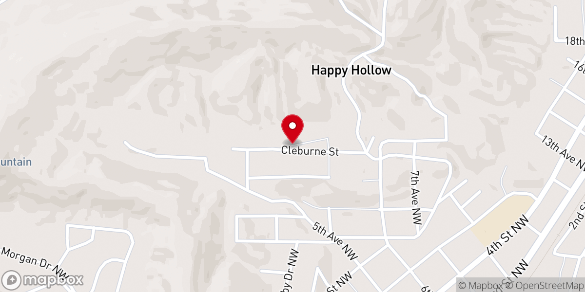 Map showing location of Church of God