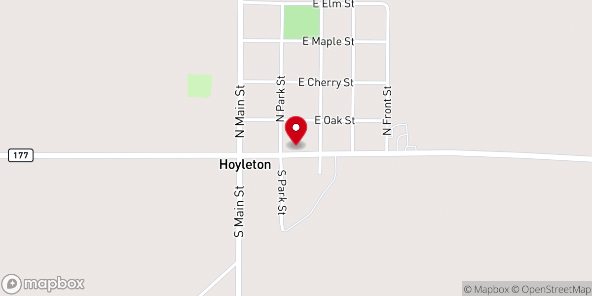 Map showing location of Zion Evangelical United Church