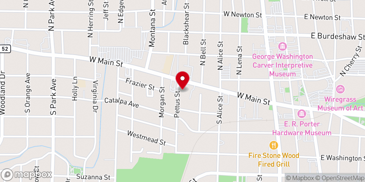Map showing location of Catholic Social Services
